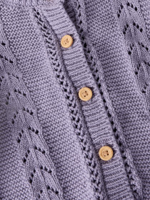 NAME IT Strik Cardigan Tandra Lavender Gray